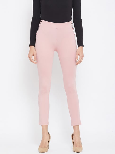 Camla by MADAME Dusty Pink Regular fit Jeggings