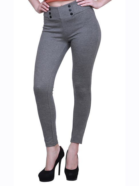 MADAME Grey Regular fit Jeggings