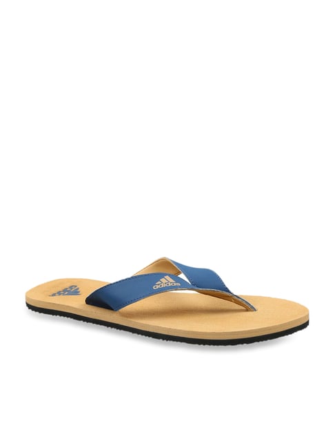 Adidas Men s EEZAY MAXOUT II Ms Blue Khaki Flip Flops