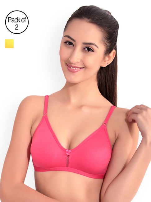 Buy Floret Multicolor Non Wired T-Shirt Bra (Pack Of 2) for Women Online @  Tata CLiQ