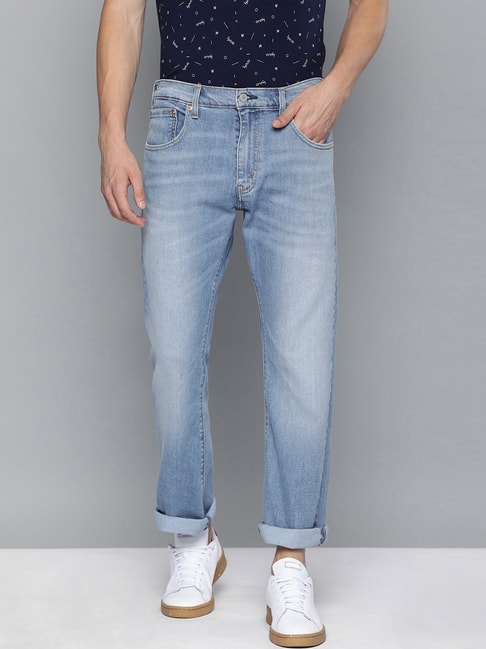 Buy Levis Light Blue Cotton Bootcut Jeans for Mens Online @ Tata CLiQ