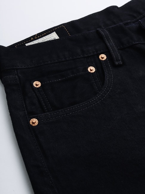 Buy Levis Black Cotton Straight Fit Jeans for Mens Online @ Tata CLiQ