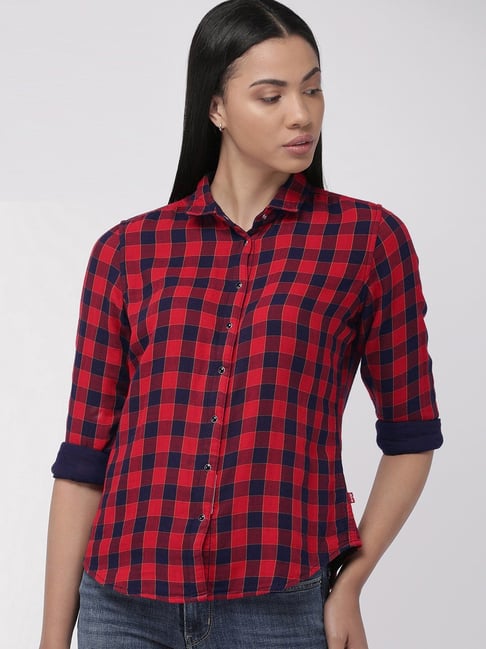 levi checked shirt