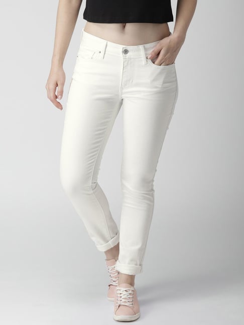 Levi's 711 cheap white jeans