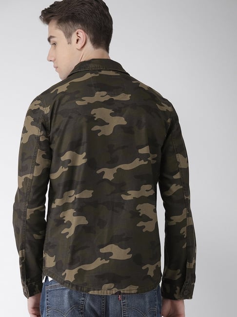 Levi's Jackson Slim Fit Hooded Camo Overshirt, $44 | Nordstrom | Lookastic