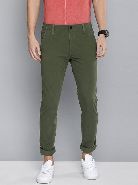 Buy Levi'S Olive Green Cotton Chinos for Mens Online @ Tata CLiQ