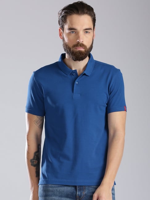 Buy Levi'S Blue Cotton Polo T-Shirt for Mens Online Tata CLiQ