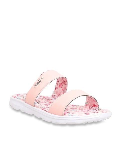 Carlton London Women's Pink Casual Sandals