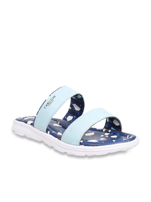 Carlton London Women's Sky Blue Casual Sandals