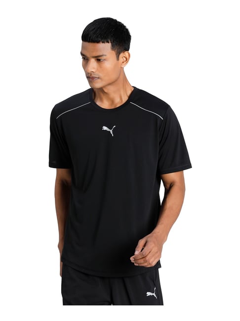 Puma Black COOLadapt Short Sleeve Men's Running T-shirt