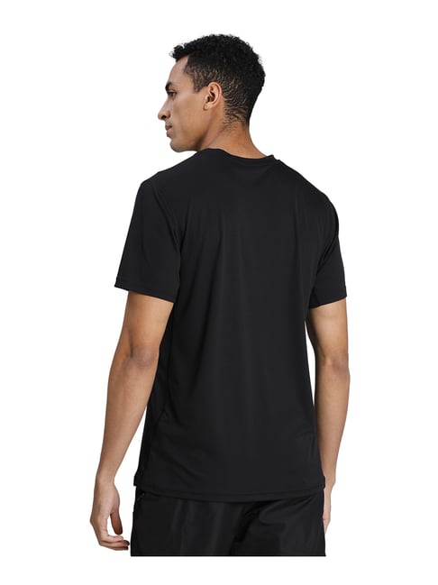 Buy Puma Black Self Pattern T Shirt for Mens Online Tata CLiQ