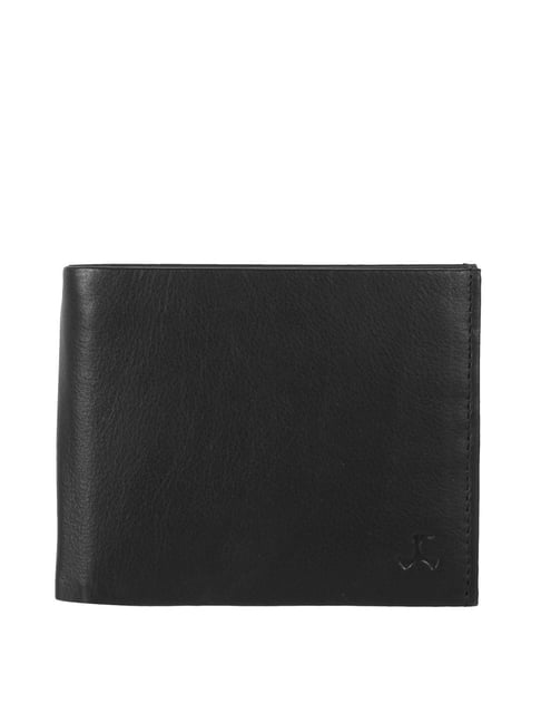 Buy Mochi Black Solid Bi-Fold Wallet for Men Online At Best Price