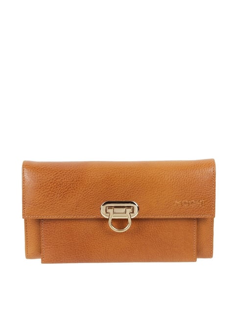 Mochi Tan Solid Wallet for Women