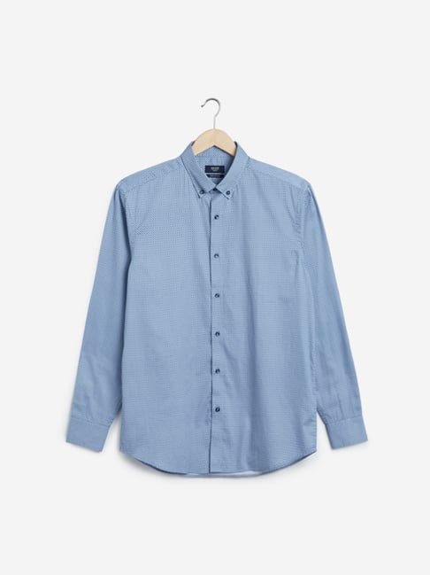 Buy Ascot by Westside Blue Relaxed-Fit Shirt for Online @ Tata CLiQ