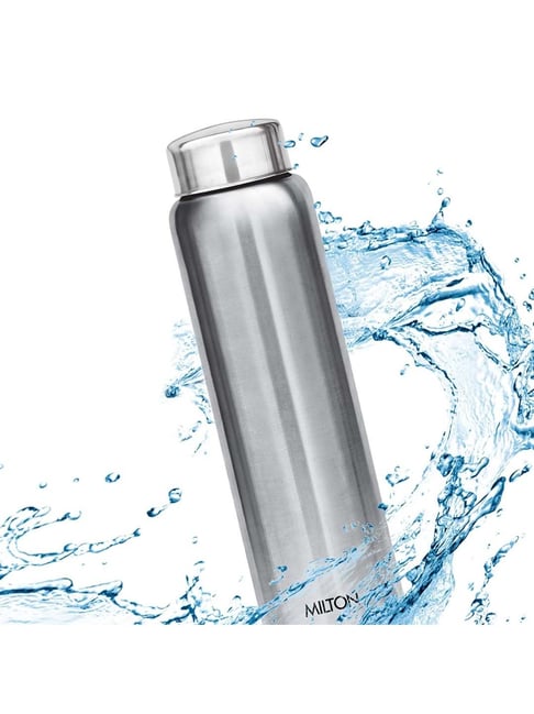 Milton Stainless Steel Water Bottle, 880 ml, Silver