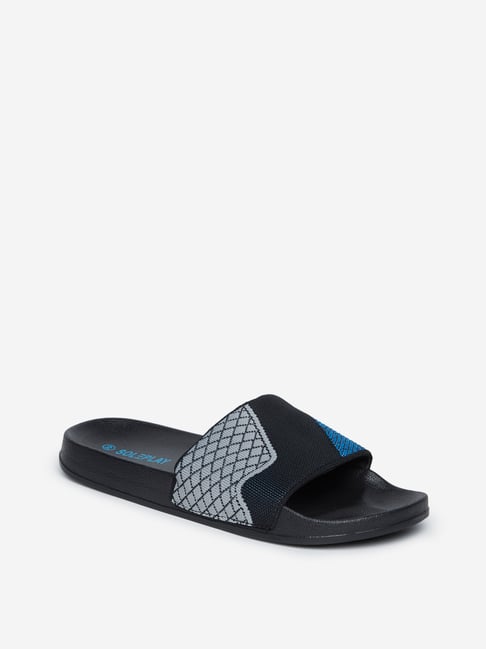 Men's Pool Slide Sandal in Black/white | Balenciaga US