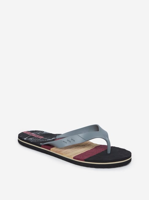 Buy SOLEPLAY by Westside Multicolour Striped Flip Flops Online at