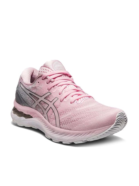 asics pink running shoes