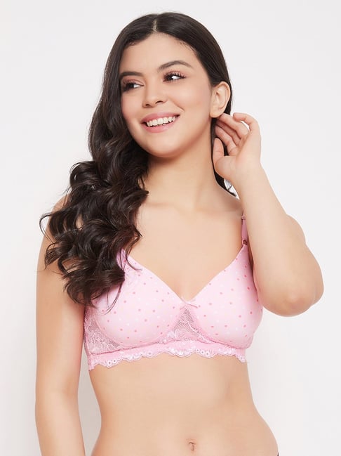 Buy Clovia Women's Non-Padded Non-Wired T-Shirt Bra in Baby Pink - Cotton  Rich (BR0638M22_Pink_36B) at