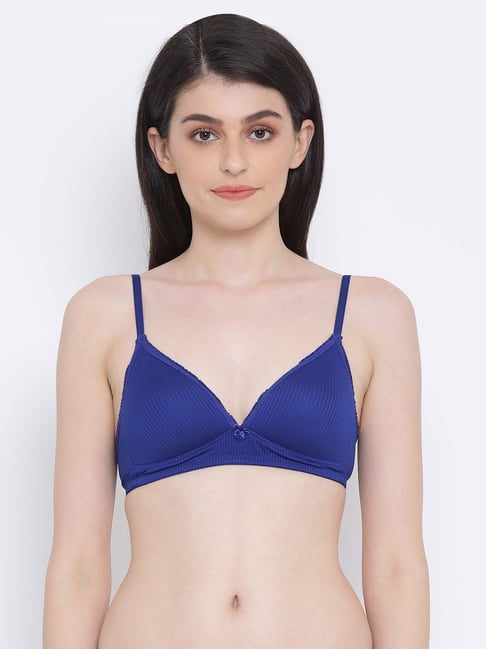 Royal blue non-wired bra