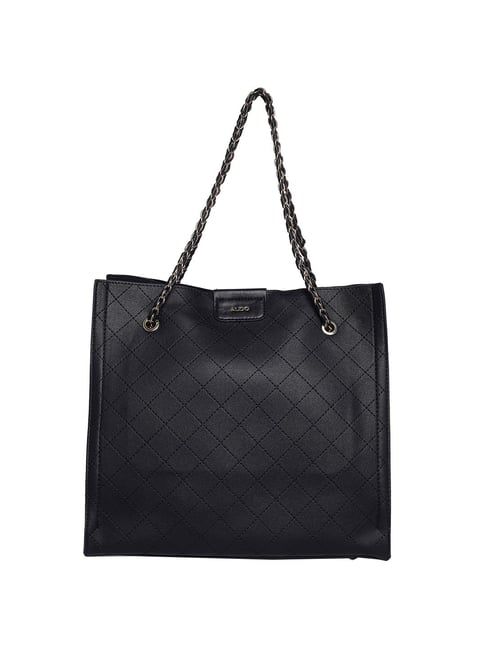 Buy Aldo Black Textured Medium Tote Handbag For Women At Best Price ...