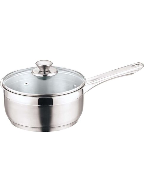Vinod Stainless Steel 180 mm Sauce Pan with Lid (2300 ml) - Set of 1