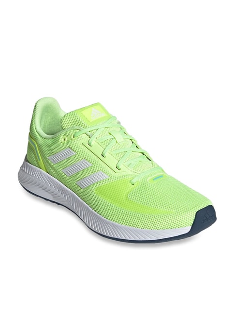 Sporty Chunky Sneakers For Women, Neon Green Lace-up Front Sneakers | SHEIN  EUQS