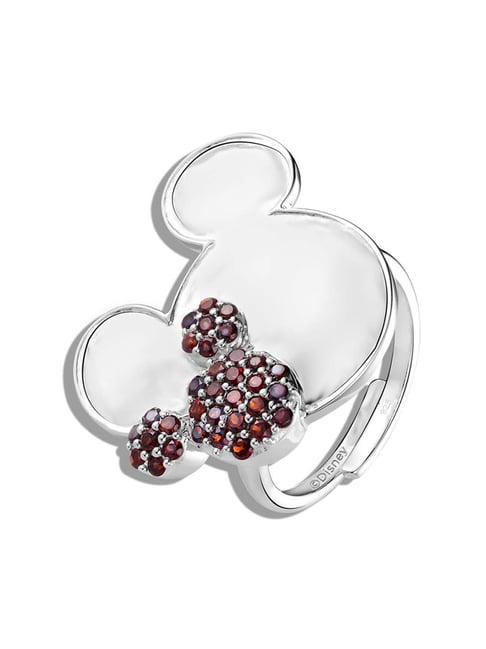 Talisman 92.5 Sterling Silver Disney Mickey Mouse Colour Me Red Ring