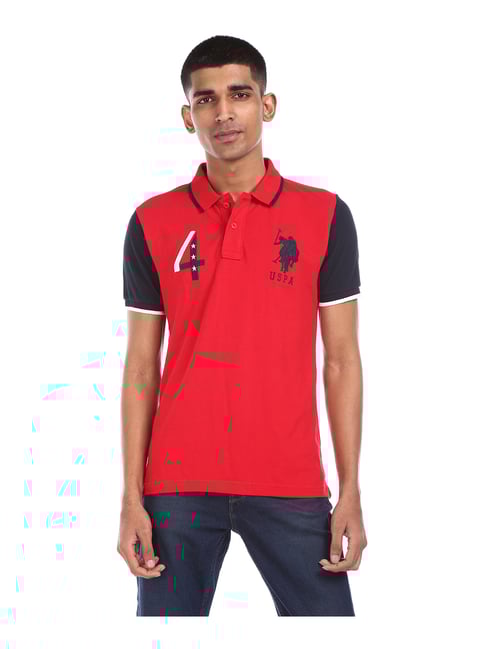 Buy U.S. Polo Assn. Red Polo T-Shirt 