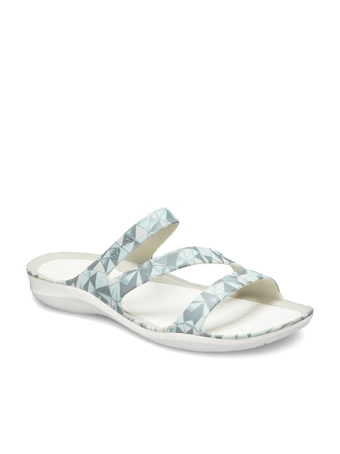 Crocs Swiftwater Sandals Size 9 Women Light Blue Grey Swift Water Ice Pearl  A17 | eBay