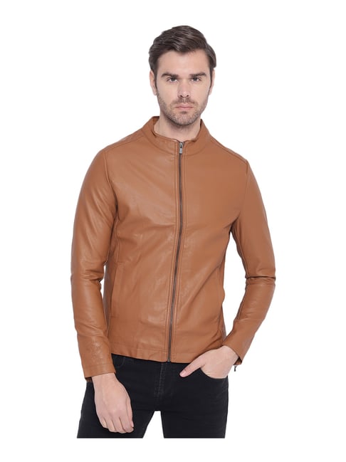 Pepe Jeans Tan Regular Fit Jacket