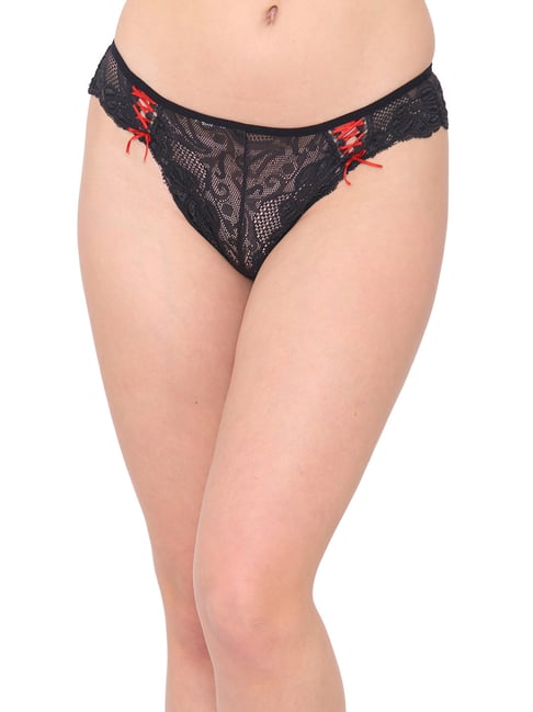 N-Gal Black Lace Bikini Panty