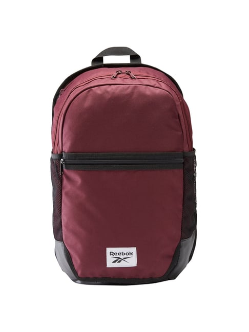 Buy Reebok Maroon Solid Medium Laptop Backpack Online At Best