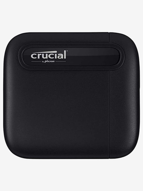 Crucial X6 Portable USB 3.2 1TB External SSD (CT1000X6SSD9, Black)