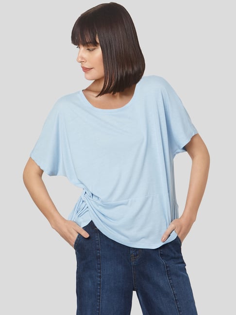 Vero Moda Blue Regular Fit T-Shirt