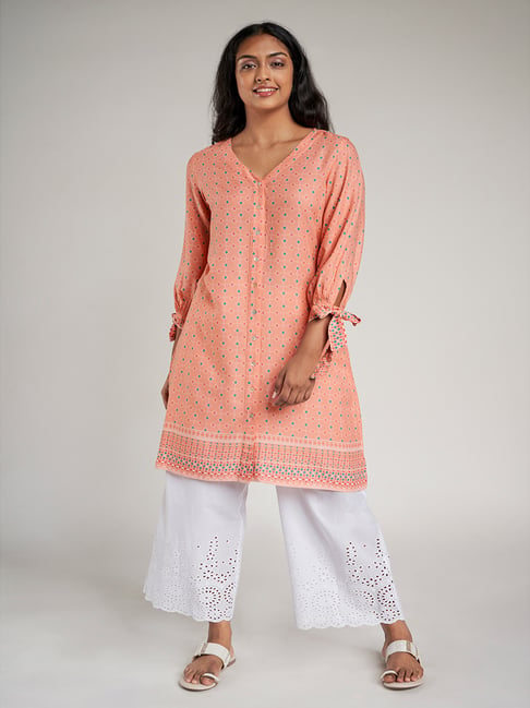 Global Desi Pink Printed Tunic