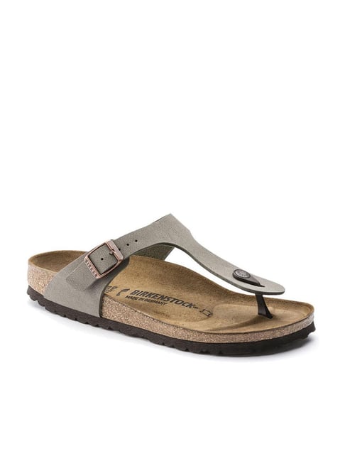 Buy Birkenstock Men s Gizeh Stone Grey T Strap Sandals for Men at