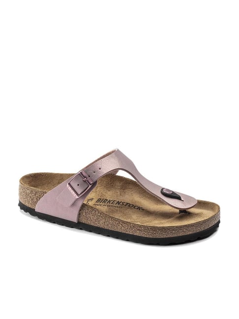 Birkenstock 1016108 GIZEH BIRKO-FLOR Gold Sandals - Family Footwear Center