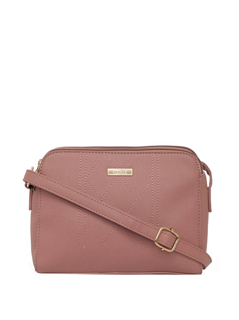 Buy Ceriz Pink Solid Medium Slings Handbag For Women At Best Price