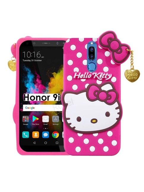Nkarta Girlish Back Case Cover For Huawei Honor 9I (Pink)