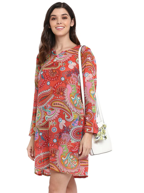 printed tunic dress