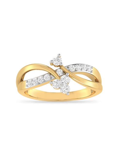 Buy PC Jeweller Clustfeinad 18k Gold Ring for Women Online At Best