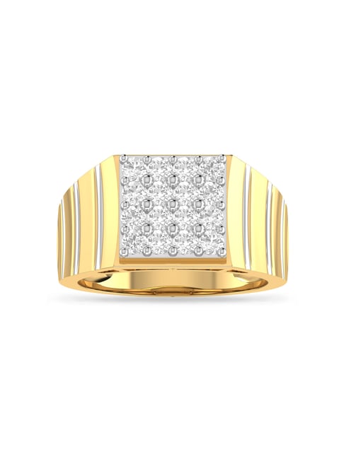Sleek Diamond Ring (0.06 Ct) in 18K Gold for Women | Mohan Jewellery
