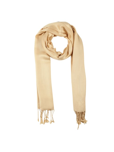 Aditi Wasan Beige Solid Stole