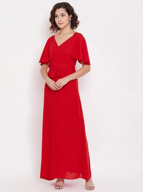 Buy MADAME Red Regular Fit Dress for Women Online Tata CLiQ