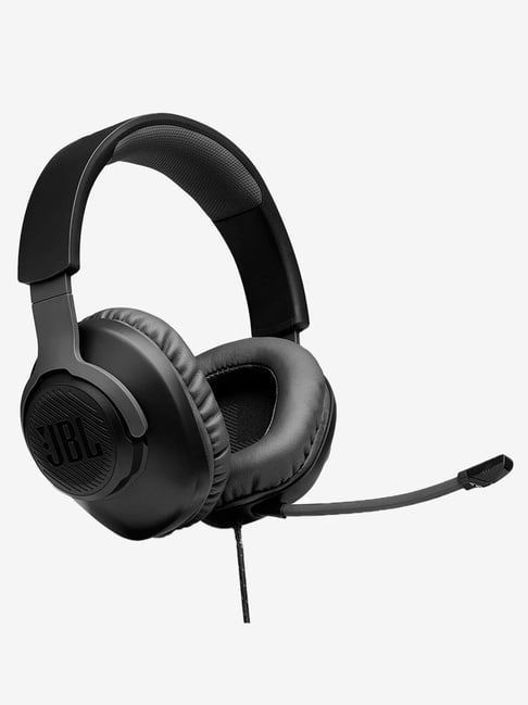 JBL Quantum 100 Over The Ear Wired Gaming Headphone with Mic (Black)