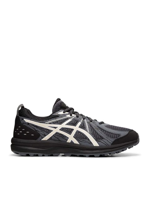 Asics frequent trail best sale black