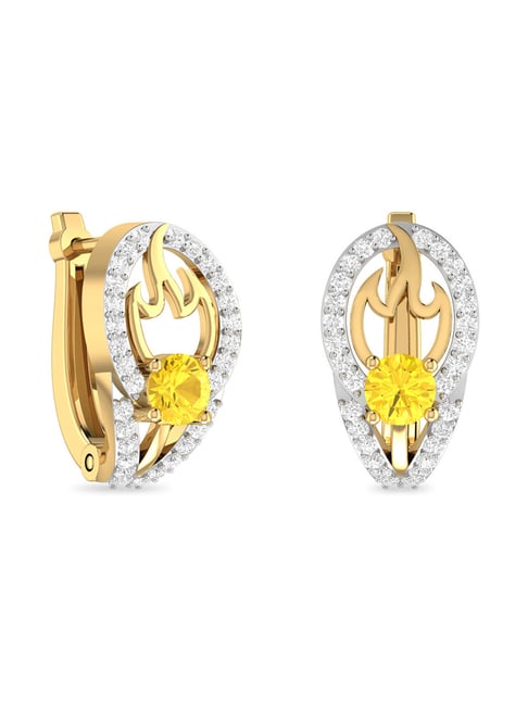 PC Jeweller Prabhakar 18k Gold Earrings for Women-picture-35