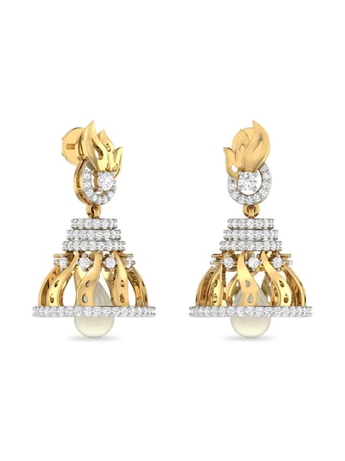 PC Jeweller Vahni 18k Gold Earrings for Women
