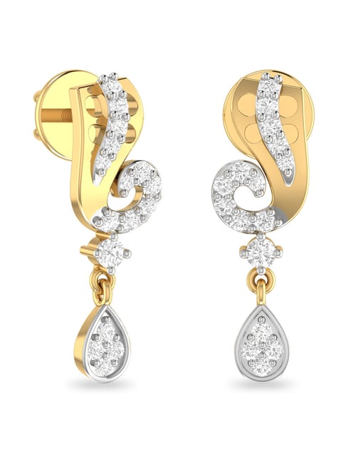 PC Jeweller Abban 18k Gold Earrings for Women